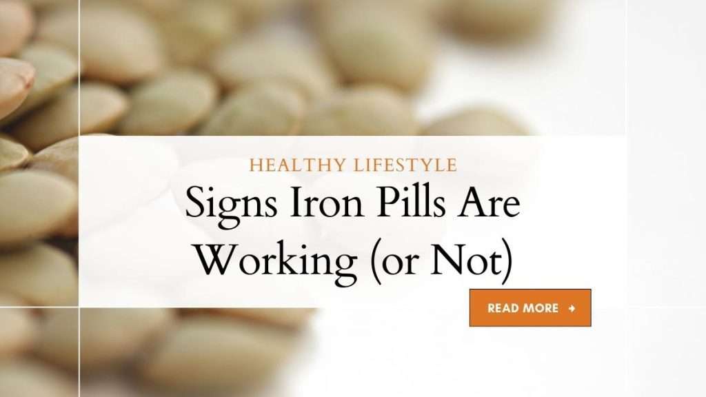 signs iron pills are working